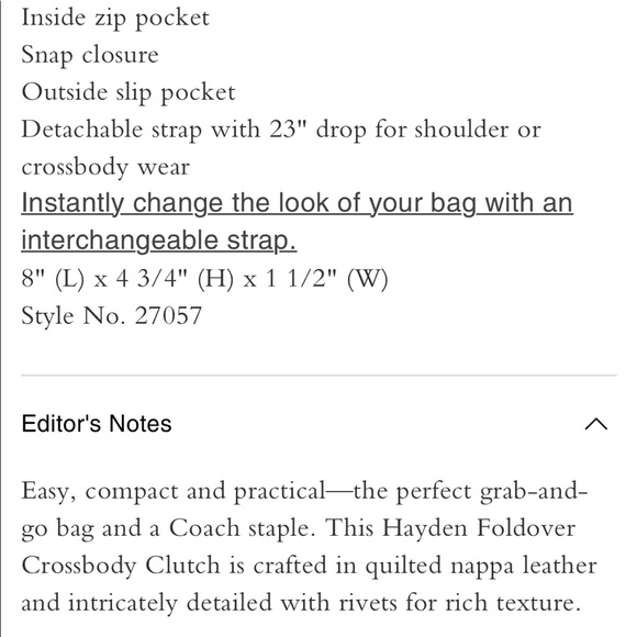 NWT Coach Hayden Crossbody Bag - Picture 6 of 6